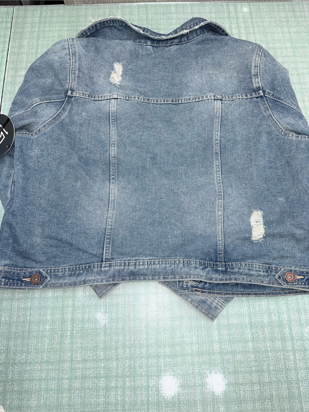 Distressed denim jacket - Picture 4 of 6